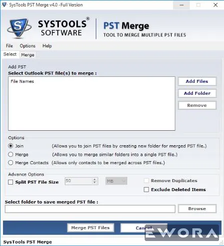 SysTools PST Merge Download